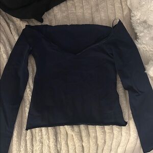 Edikted Midnight Blue Long Sleeve Top